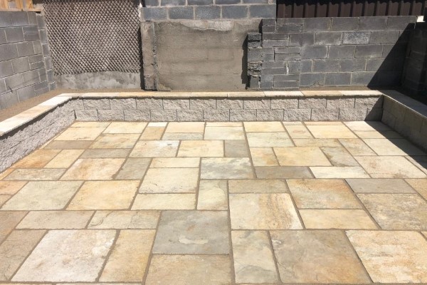 Laying Patio Slabbing in Cinderford