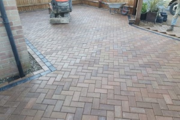 Laying Block Paving in Downend