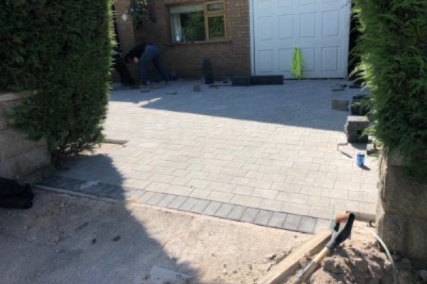 Laying Block Paving in Morton